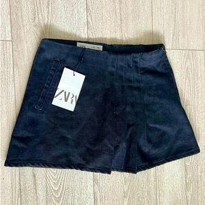 Zara Girl Midnight Black Tailored Shorts